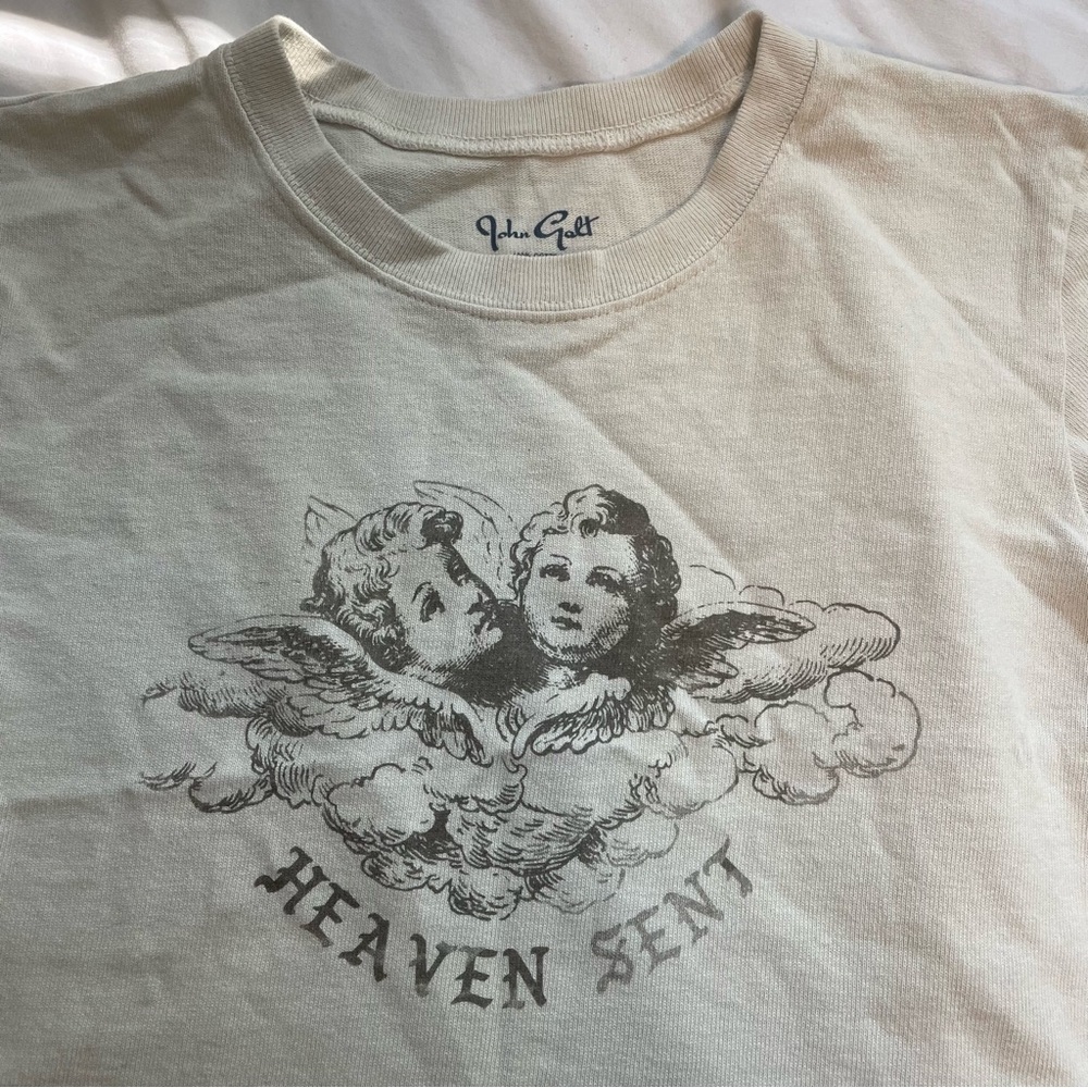 Brandy Melville heaven sent cropped tee
